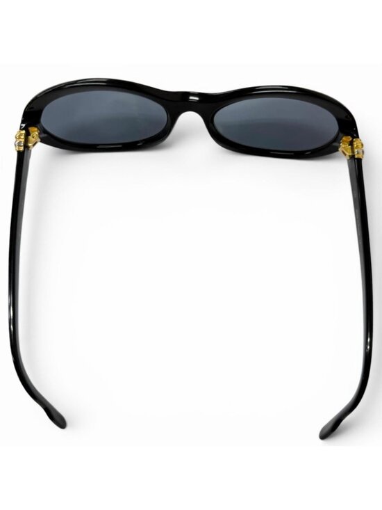Cartier Vintage 135 Trinity Oval Frame Sunglasses Black Blue Lens Prescription main image 10